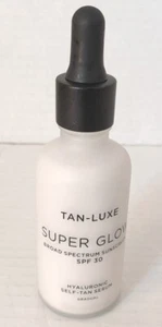 Tan Luxe Super Glow Hyaluronic Self-Tan Serum SPF30 Gradual 1.0oz - Picture 1 of 4