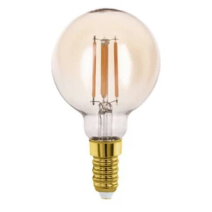 Eglo LED Filament Mini Globe G60 4W = 32W E14 Gold 350lm Extra Warm White 2200K - Picture 1 of 4