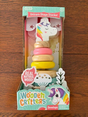 NUEVO Apilador Little Tikes Madera Critters Forma Unicornio Foto 1 de 4