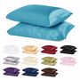 2 Piece LinenPlus Collection Satin Pillow Case Available All Colors King / Queen