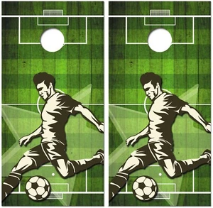 Soccer Star Player Wraps for Cornhole Boards Skin Vinyl Decal For Game JO1344 - Picture 1 of 12
