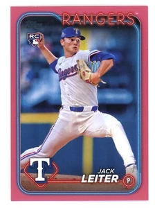 2024 Topps Update JACK LEITER Mother's Day Pink RC #US156 #ed/50 - Picture 1 of 2