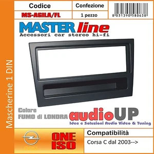Radio Máscara 1 din Opel Corsa C De 2003 IN Entonces - Color Humo de Londres - Imagen 1 de 1