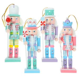 4pcs Christmas Nutcracker Decoration Nutcracker Ornament Xmas Decorations - Picture 1 of 12