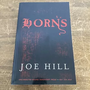 Horns Joe Hill UK Uncorrected Bound Manuscript Proof / ARC 1st ED Book - Picture 1 of 11