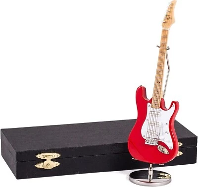 GUITARRA ELÉCTRICA ROJA 6.8" Figura Instrumento Musical Miniatura, Regalos Broadway Foto 1 de 4