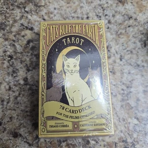 Cats Rule the Earth Tarot: 78-Card Deck for the Feline-Obsessed Sealed Deck - Picture 1 of 6