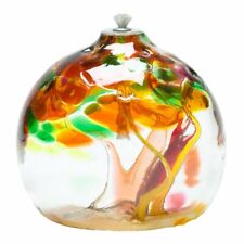 Oil Lamp Tree Of Enchantment - Autumn - Kitras Art Glass
