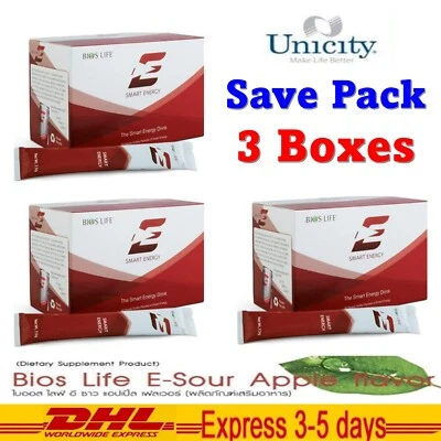3x Unicity Bios Life E Smart Energy Weight Management Fat Burner Food Supplement - Image 1 of 4