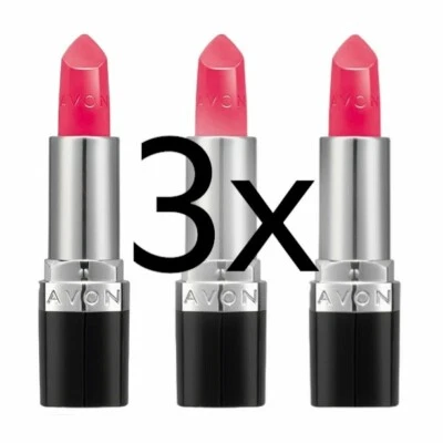 3x Avon Ultra Creamy Lipstick SPF15 | Full Size New & Sealed | 3 Pack - Image 1 of 4