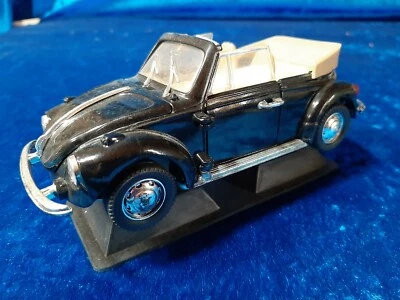 M1 Polistil s 15 1/25 Wolkswagen maggiolino beetle cabrio cabriolet nero burago - Immagine 1 di 4