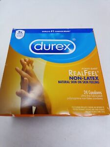 Durex Avanti Bare RealFeel Non-Latex Male Condom - 24 Count, EXP 02/24