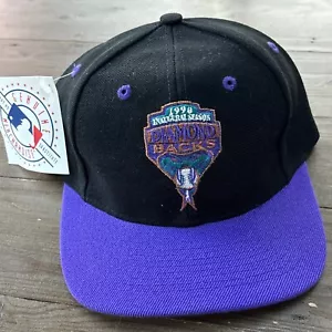 Vintage Arizona Diamondbacks Mütze 1998 Eröffnungssaison MLB Snapback lila schwarz - Bild 1 von 7