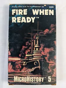 Fire When Ready MicroHistory 5 War Game *COMPLETE* Metagaming 1982 Used Punched - Picture 1 of 3