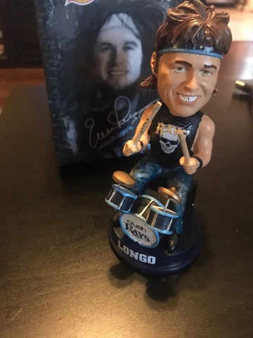 Tampa Bay Rays Evan Longoria 80' Hair Band Drummer Bobblehead Cover