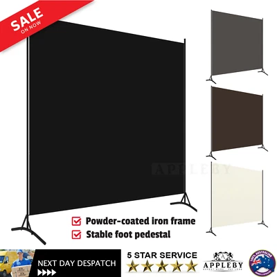 1 Panels Privacy Room Divider Partition Folding Foldable Screen Panel Iron - image 1 of 4