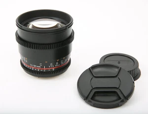 Samyang 85mm T1.5 VDSLR AS IF UMC II Full-Frame Cine Lens for Canon EF Mount - Picture 1 of 8