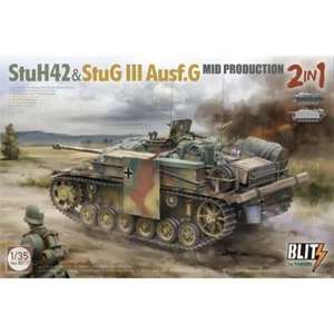 Takom #8017 1/35 StuH42&StuG III Ausf.G Mid Production 2 in 1 mit Bonusstau - Bild 1 von 4