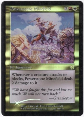 Powerstone Minefield 2001 Apocalypse FOIL Multi-Color Enchantment MTG LP AZ4 - Image 1 of 3