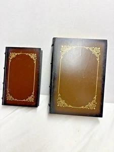 2er Set Holzkiste Deko Home Interior Aufbewahrung Buchform Boxen gebraucht - Bild 1 von 7