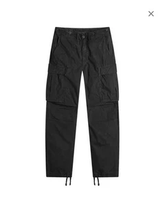 RRL Ralph Lauren Double RL Surplus Poplin Cargo Pants Black (Charcoal) Men 29x32 - Picture 1 of 17