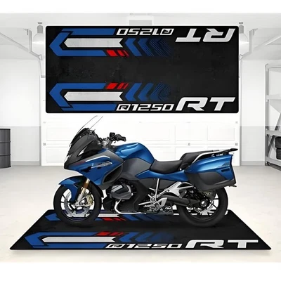 For BMW R1250 RT Floor Mat Motorcycle Workshop Mats Showroom Garage Carpet - Image 1 of 4