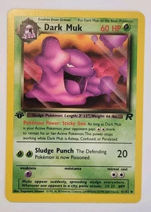 Dark Muk 41/82 NM-LP 1st Edition 2000 Pokemon Team Rocket WOTC VTG - Picture 1 of 2
