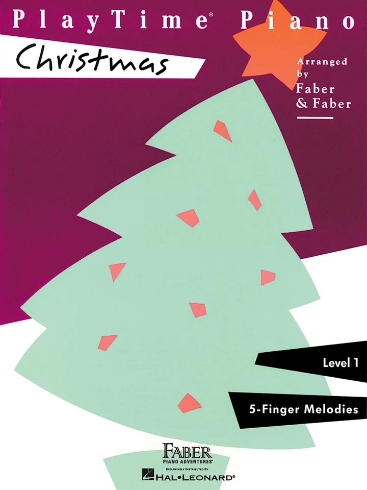 PlayTime Piano Christmas Level 1 Beginner Sheet Music 12 Songs Faber Book - Image 1 of 1
