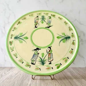 Antico piatto da torta dipinto a mano. Possibilmente Quimper faience - Foto 1 di 4