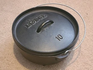 4 Quart Lodge Cast Iron Dutch Oven 10" With Handle - Picture 1 of 7