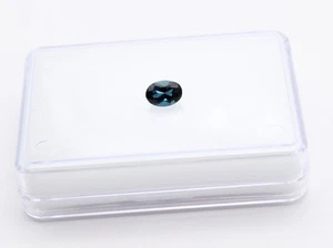 Blue Tourmaline Faceted Oval Gemstone Jewelry Crafting Collecting 7X5 Mm - Picture 1 of 7