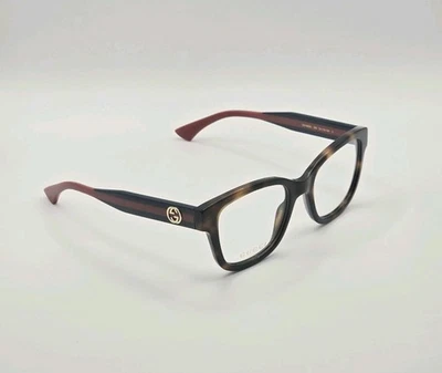 Óculos femininos Gucci GG1863O 002 Havana azul 51 mm lente demo  - Imagem 1 de 4