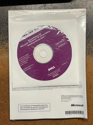 Vintage NOS Sealed DELL Computer Reinstallation CD Disc WINDOWS XP SP1 COLLECTOR - Image 1 of 4