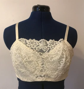 Olga 40C Pretty Lace Camisole Cami BH Full Coverage Bügel Ivory 35263 - Bild 1 von 14