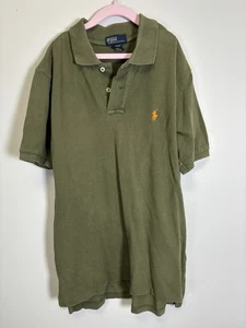 Boys Olive Green 14/16 Ralph Lauren Short Sleeve Polo - Picture 1 of 5