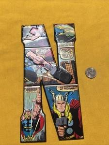 Marvel Avengers Thor Letter “N” Metal Wall Sign 10”x5” Superhero Marvel - Picture 1 of 3