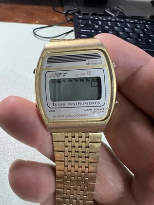 Vintage 1981 Texas Instruments Digital Chronograph Watch PARTS ONLY - Image 1 of 4