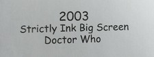 2003 Strictly Ink Big Screen Doctor Who Pre PROMO CARD