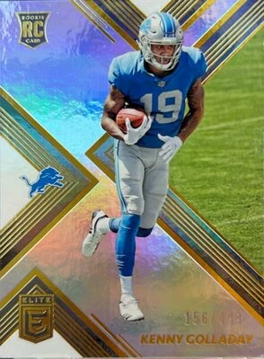 Kenny Golladay Rookie Card (RC) 2017 Donruss Elite Refractor Detroit Lions /499 - Image 1 of 4