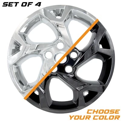 Conjunto de pele de roda preta brilhante PACRIM 17" feito para Chevrolet Trax LS, LT (2024-2026) - Imagem 1 de 4