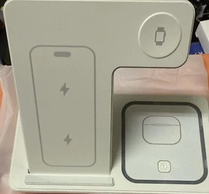 3 in 1 Foldable Wireless Charger Fast Charging Dock for iPhone, Airpods & Watch - Picture 1 of 2