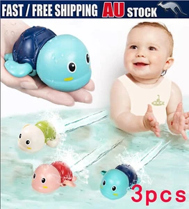 Baby Swimming Turtle Chain Bath Toys Baby Kids Children Bathroom Toy Pool Toy - Picture 1 of 15