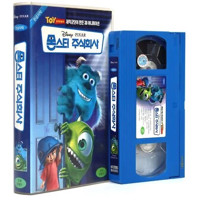 Monsters, Inc. (2001) Korean VHS Rental [NTSC] Korea English Audio Disney Pixar - Image 1 of 4