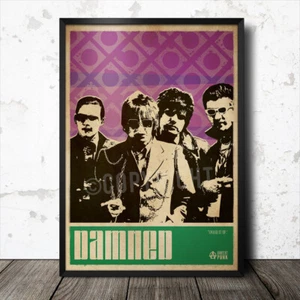 The Damned Art Poster Music Punk Sex Pistols Sid Vicious Siouxsie Sioux - Picture 1 of 1