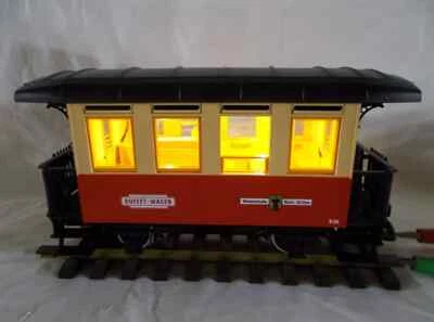 WARM WHITE LED LIGHT KIT FOR LGB SMALL PASSENGER COACH  CARS G SCALE TRAIN - Image 1 of 2