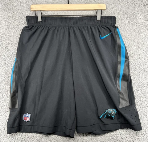 Nike Shorts NFL On Field ApparelMens Team Issued Carolina Panthers Size L 10” Cover