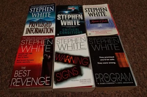 STEPHEN WHITE 6 crime/suspense books SERIES: Alan Gregory - Imagen 1 de 7