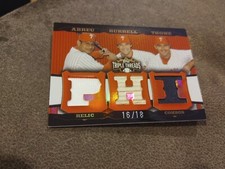 2006 Topps Triple Threads Abreu Burrell Thome Relic Combos 16/18