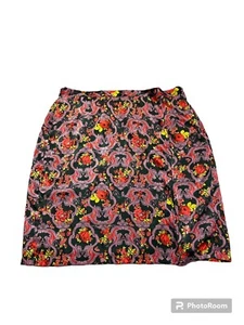 NWT ModCloth Size 3X Floral Print Skirt Partial Elastic Waist Slit Lined Women’s - Picture 1 of 4