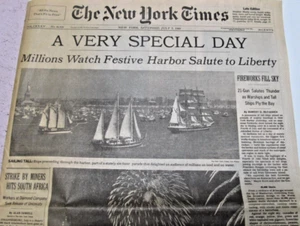 New York Times 5 luglio 1986: Statua della Libertà Edizione Centenario 100 Anni (#2332) - Foto 1 di 12